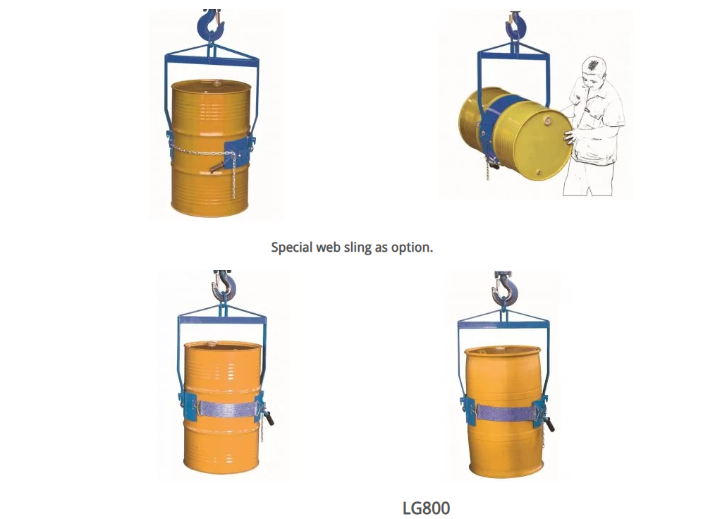 LM800N / LG800 Dikey tambur kaldırıcılar